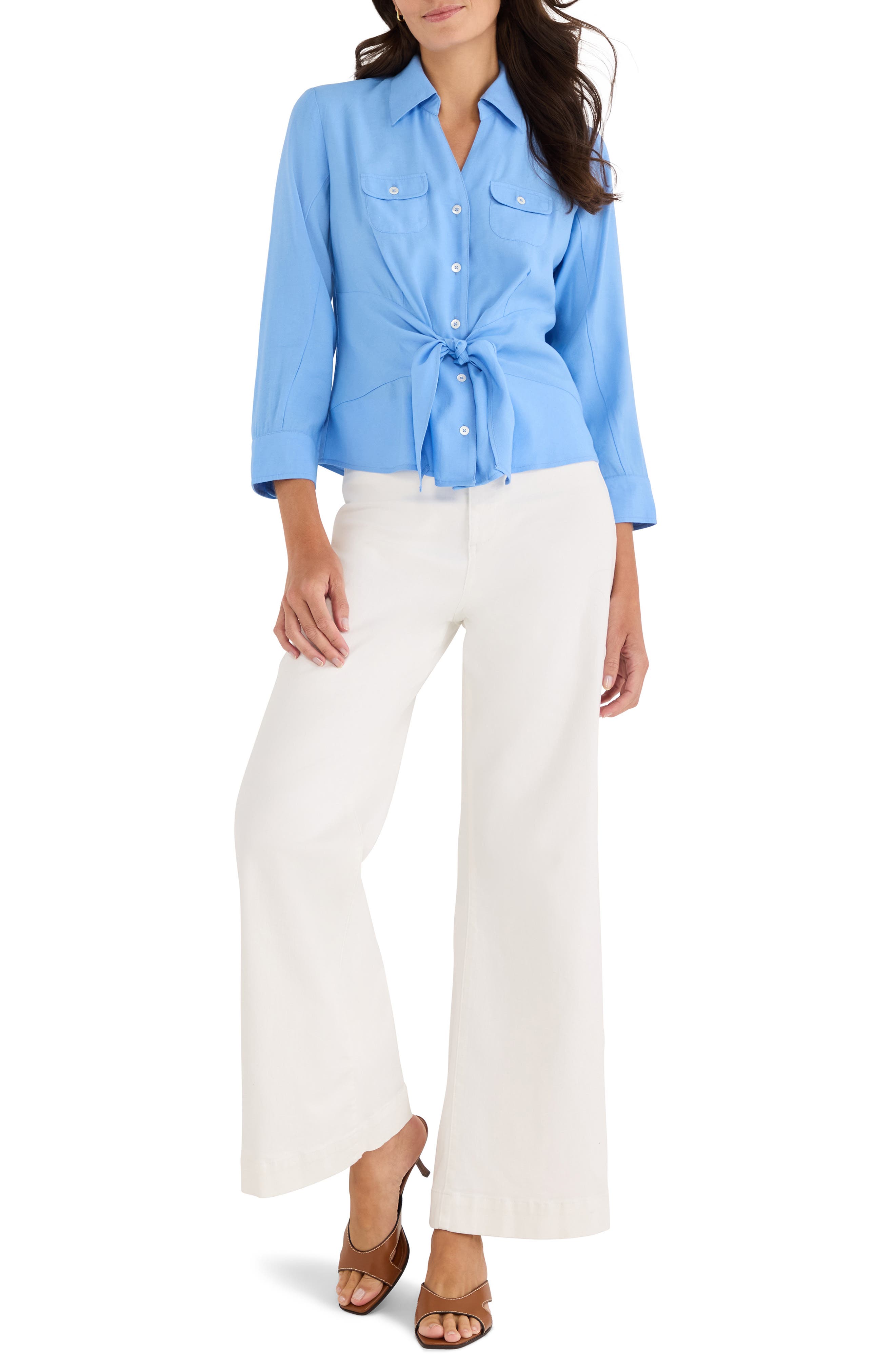 Iconic Tie Front Button-Up Shirt - image 4