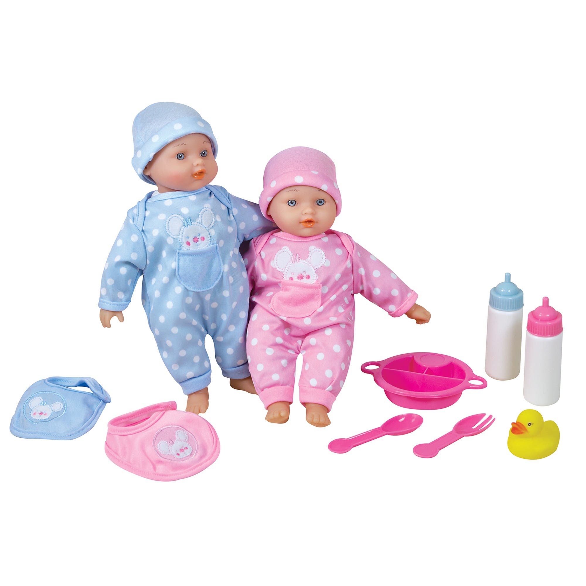 Lissi 11 Inch Twin Baby Dolls in Multicolored 