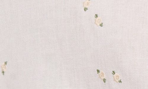 Eberjey Relaxed Tie Waist Linen Blend Shorts In White