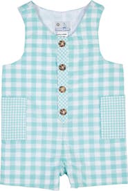 Florence Eiseman Gingham Linen-Look Shortall
