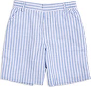 Florence Eiseman Stripe Linen Look Short