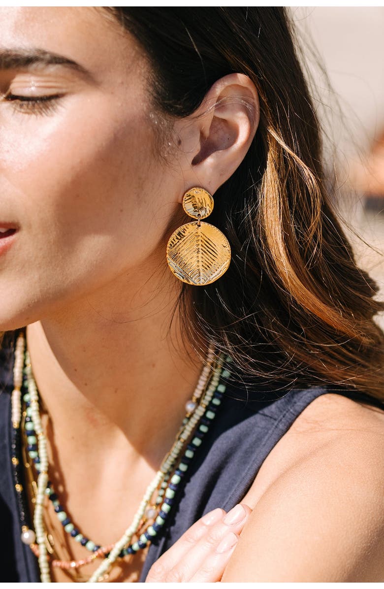 Noonday Suriya Earrings, Alternate, color, Gold