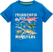 Mini Boden Kids' Prehistoric Glow in the Dark Cotton Graphic T-Shirt