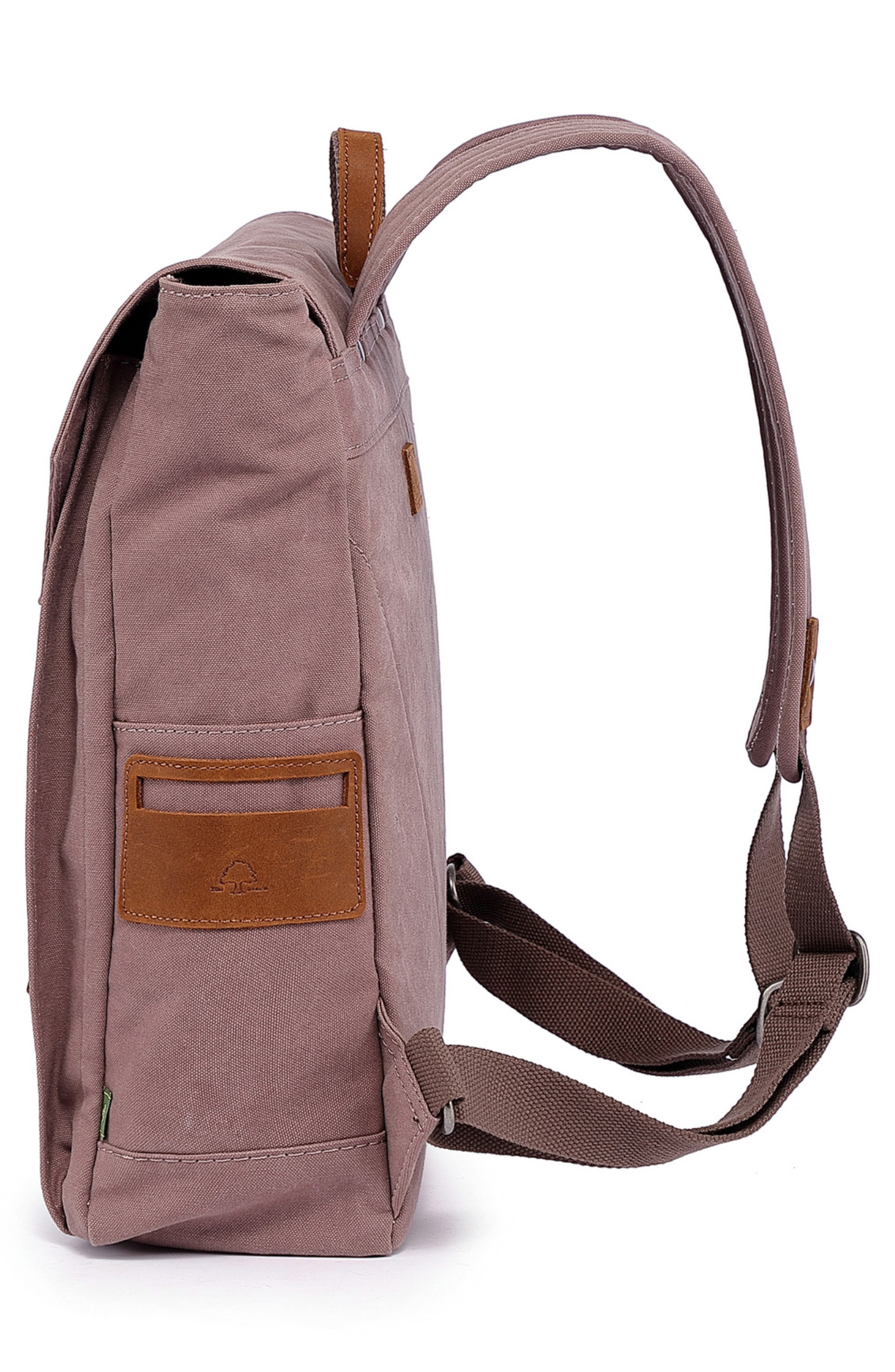 Sunny Trail Canvas Backpack, Alternate, color, BROWN