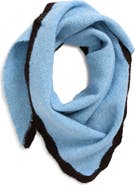 Treasure & Bond Scallop Trim Knit Triangle Scarf