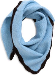 Treasure & Bond Scallop Trim Knit Triangle Scarf