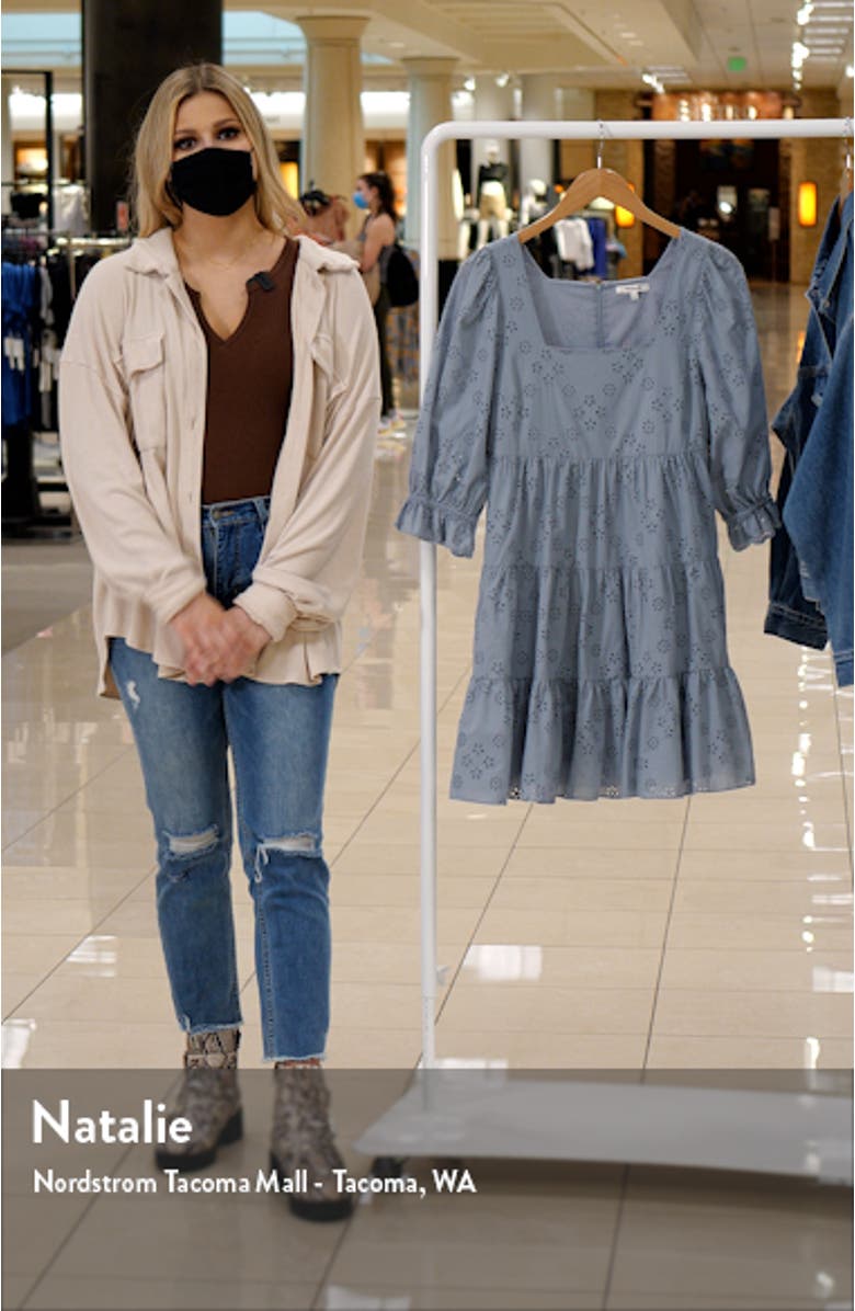 Lizzie Eyelet Babydoll Dress, sales video thumbnail