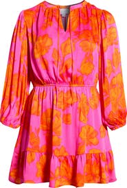 SUGARLIPS Pacey Floral Paxton Balloon Sleeve Minidress