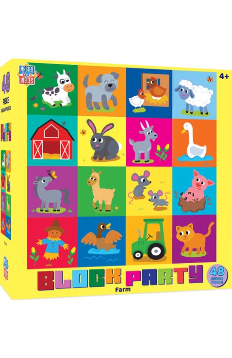 Block Party Farm 48 Piece Jigsaw Puzzle