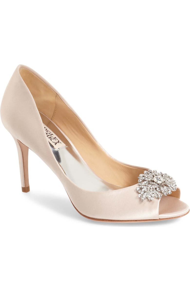 Badgley Mischka Collection Badgley Mischka 'Accent' Peep Toe Pump, Main, color,