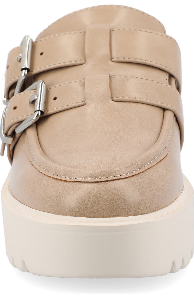 Journee Collection Brydie Platform Mule, Alternate, color, Tan