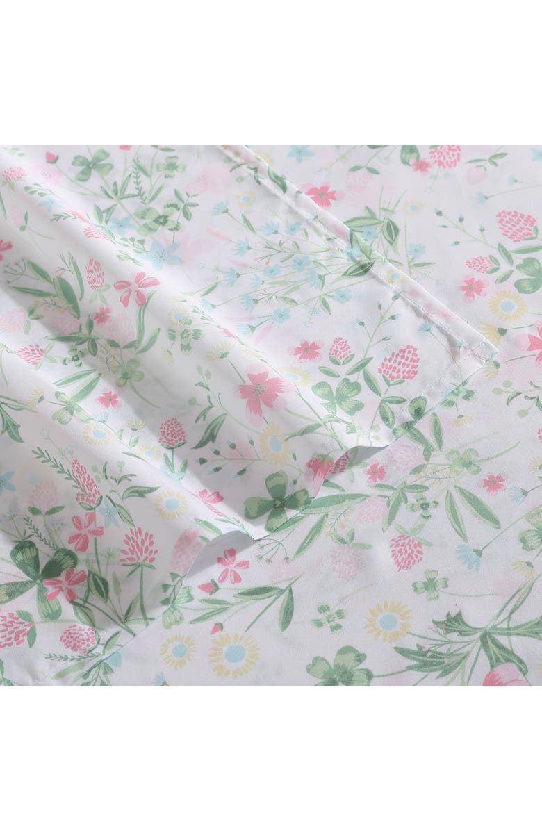 Laura Ashley Posey Dance Floral Print Sheet Set, Alternate, color, Pastel Pink