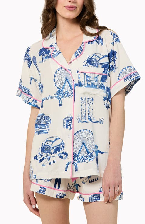 Dallas Toile  Shorts Set