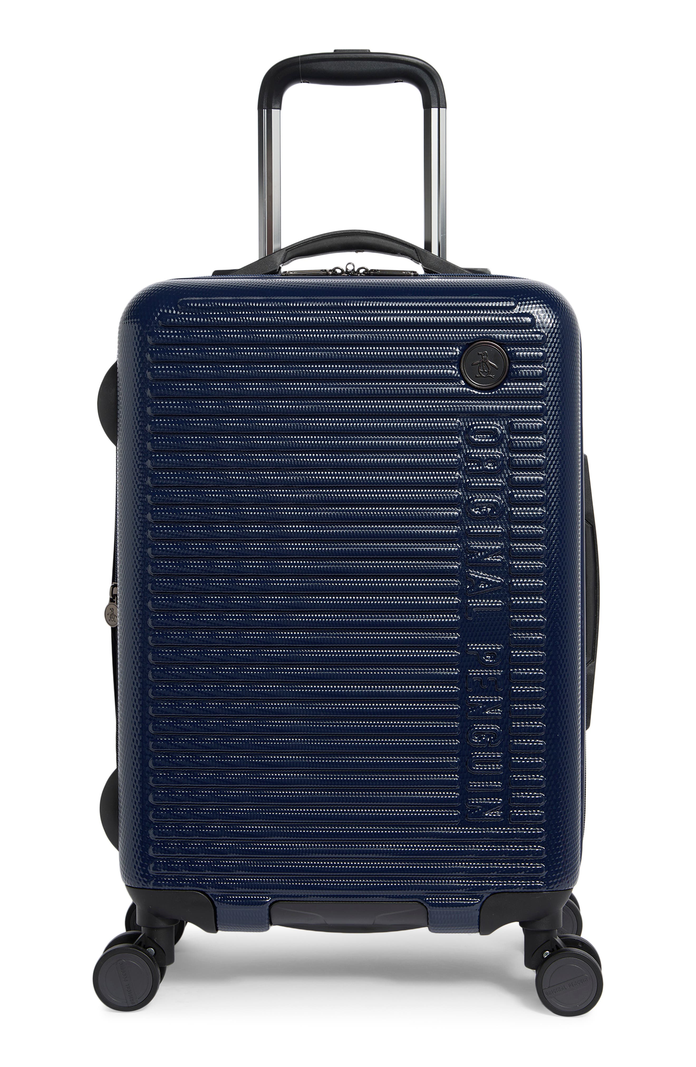 Original Penguin Dexter 21-Inch Hardside Spinner Luggage, Main, color, Navy