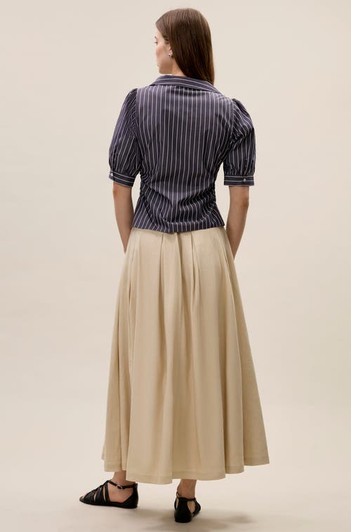 REBECCA TAYLOR REBECCA TAYLOR ISLA STRIPE POPLIN SHIRT