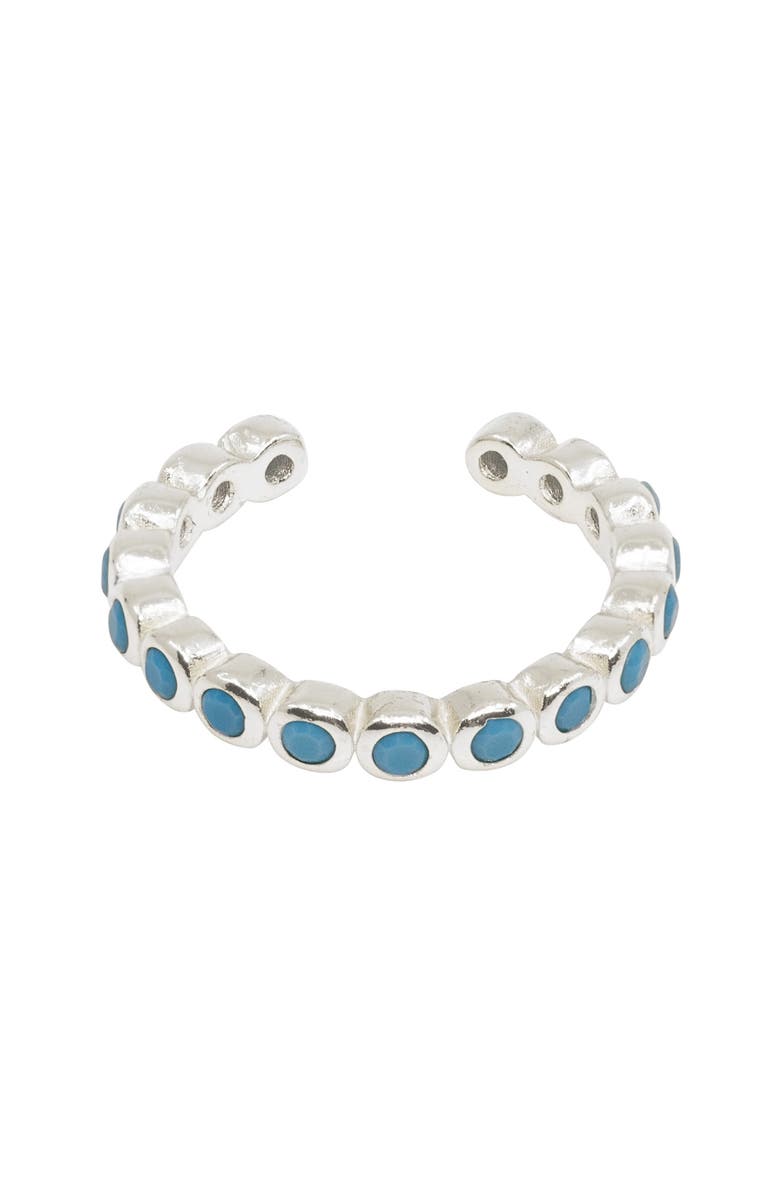 RAGEN Jewels Turquoise Halo Ear Cuff, Main, color,