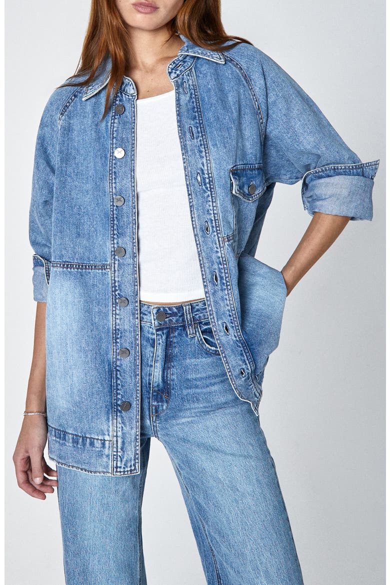 Gia Denim Jacket, Main, color, ATOMIC