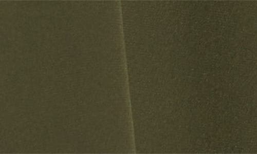 Frame Band Collar Silk Button-up Shirt In Green