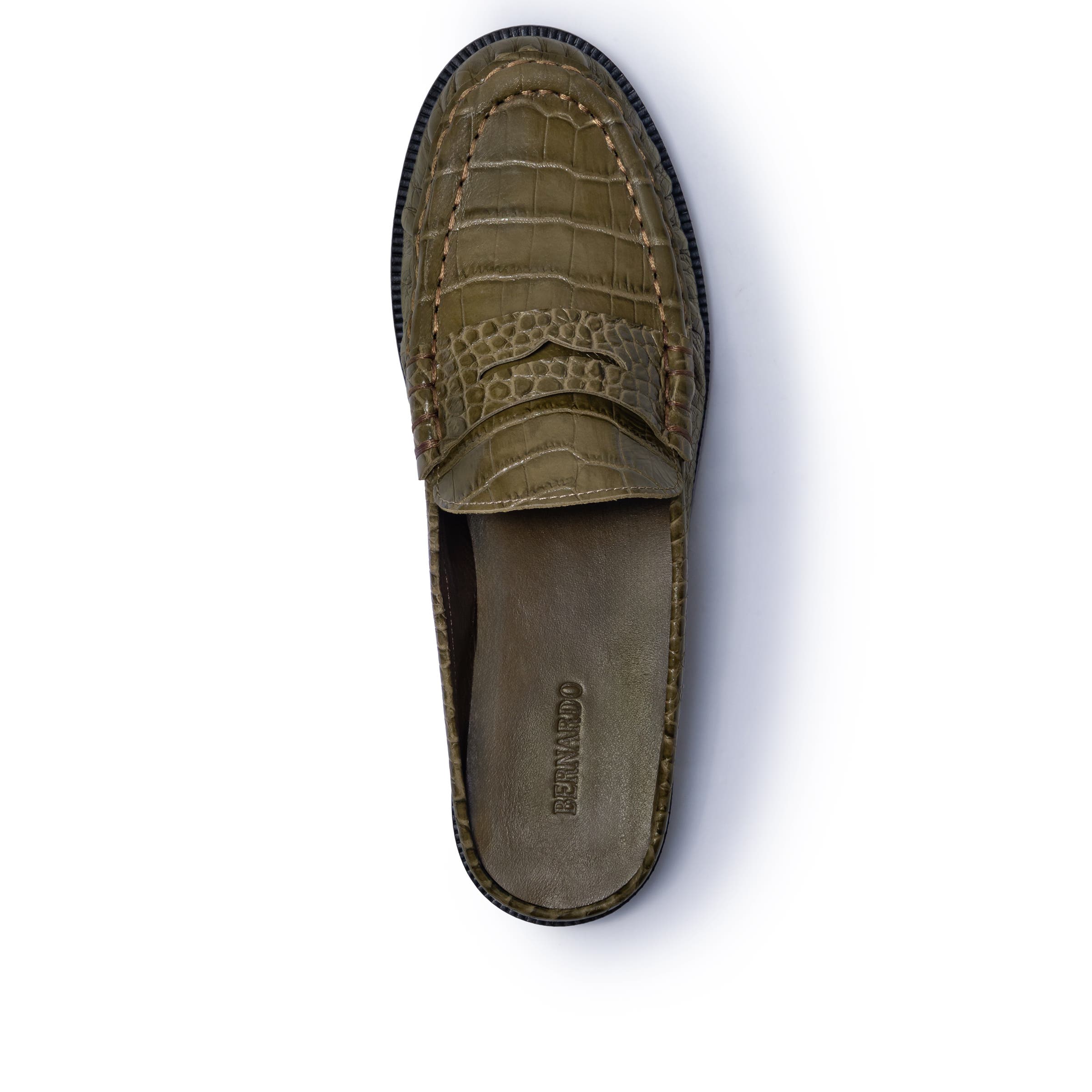 Tilda Mule Loafer Mule, Alternate, color, DARK OLIVE