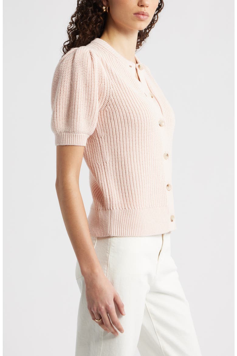 Elbow Sleeve Cardigan, Alternate, color, PINK WISP
