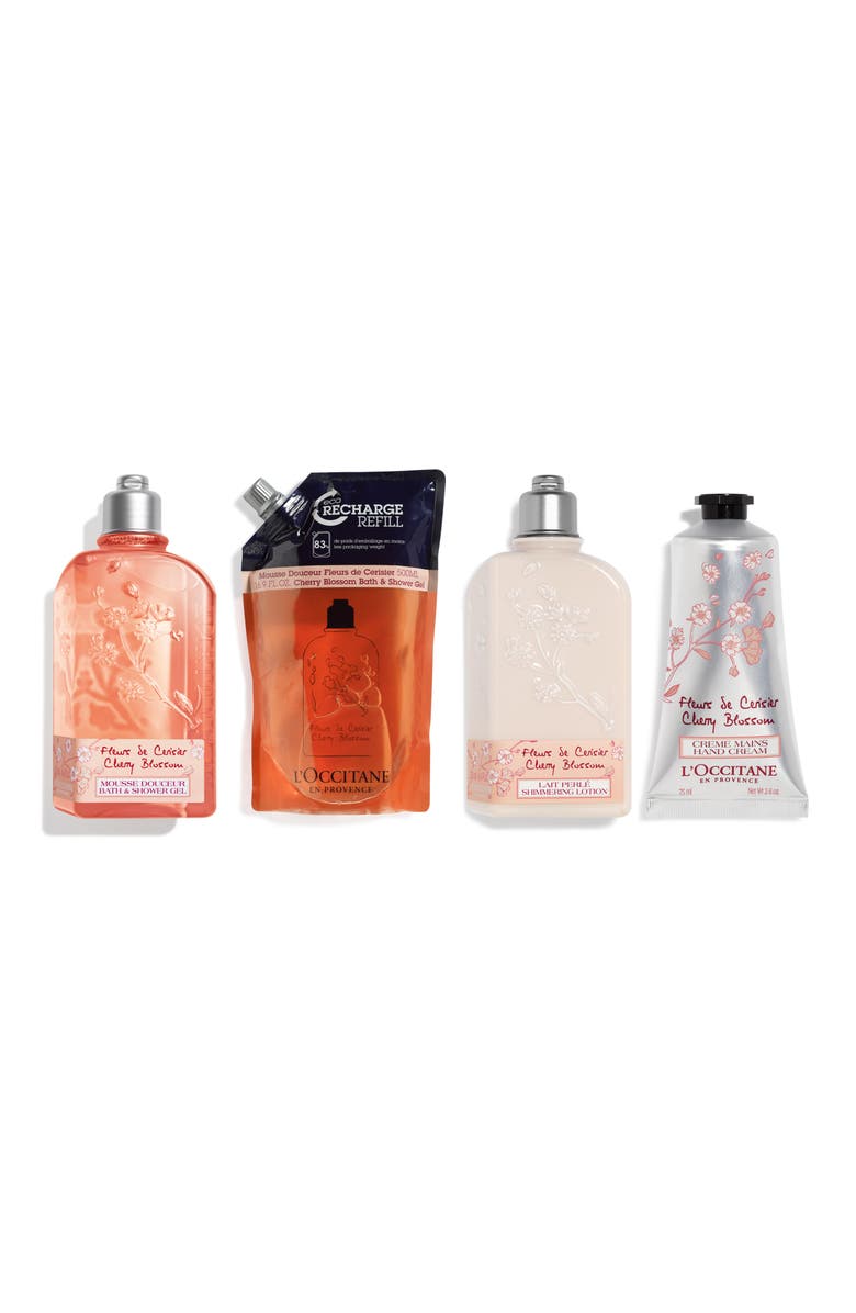 L'Occitane Cherry Blossom Luxe 4-Piece Gift Set, Main, color, 