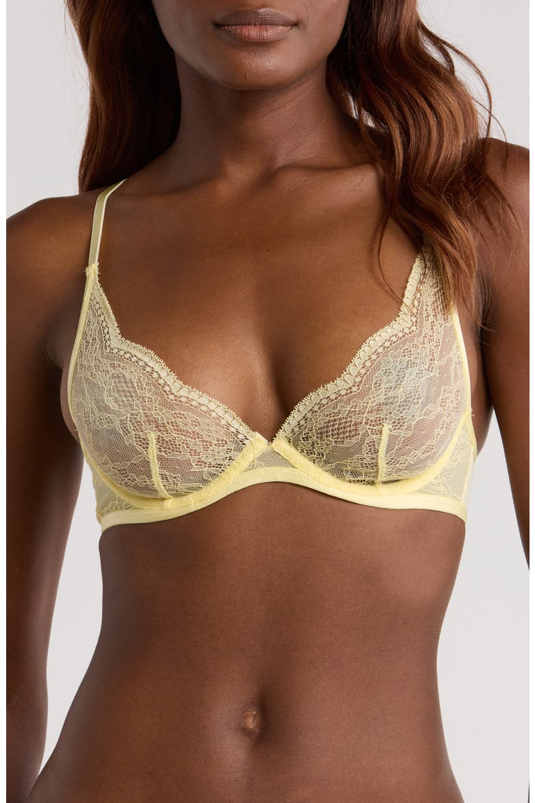Isabelle Lace Demi Underwire Bra, Main, color, FRENCH VANILLA