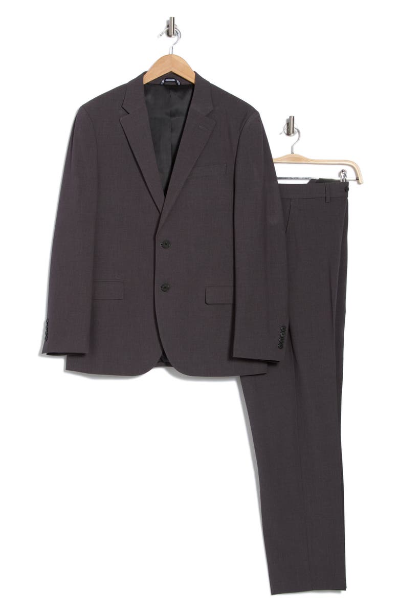 Nautica Charcoal Mélange Suit, Alternate, color, Charcoal