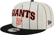 New Era Men's New Era White San Francisco Giants Jersey Pinstripe 9FIFTY Snapback Hat