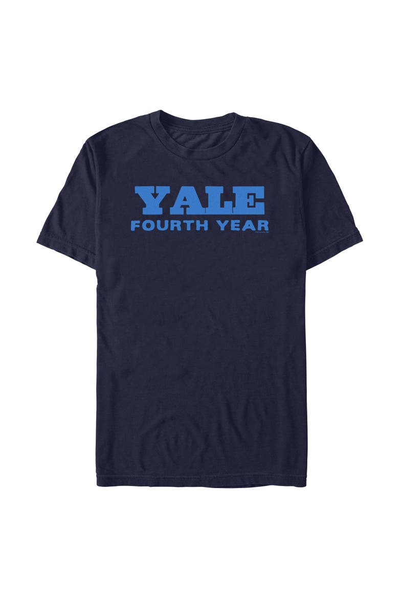 Men's Yale University Four Year Logo  Graphic T-Shirt, Main, color, Navy Blue