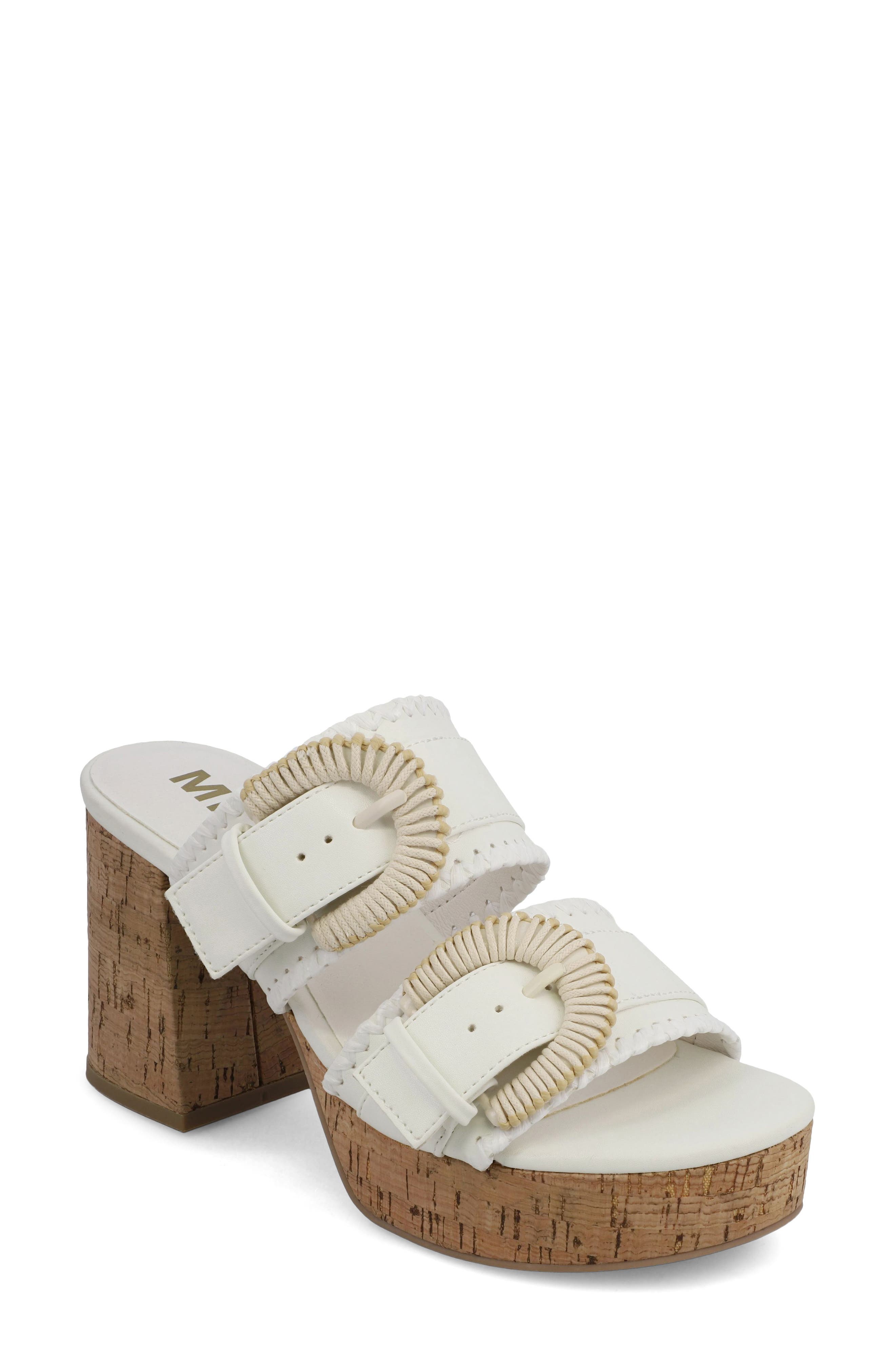 MIA Rebekah Slide Sandal, Main, color, White