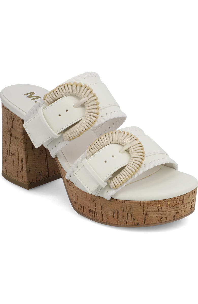 MIA Rebekah Slide Sandal, Main, color, White