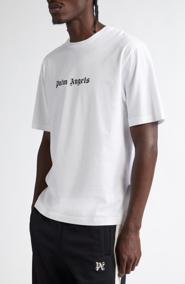 Palm Angels Classic Logo Slim Fit Cotton Graphic T-Shirt, Alternate, color,