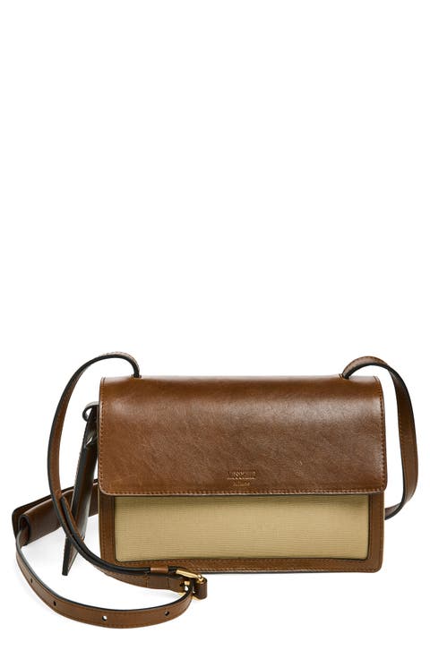 ID Leather & Canvas Crossbody Bag