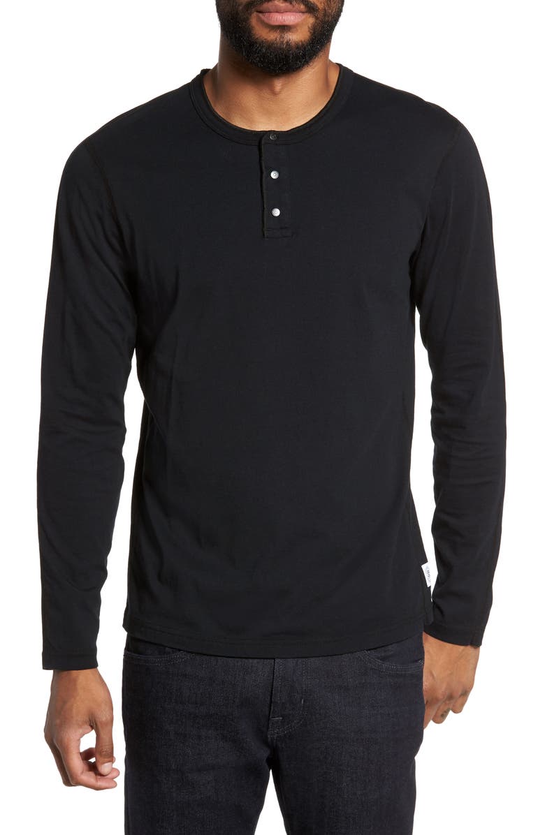 Reigning Champ Long Sleeve Henley T-Shirt, Main, color, 