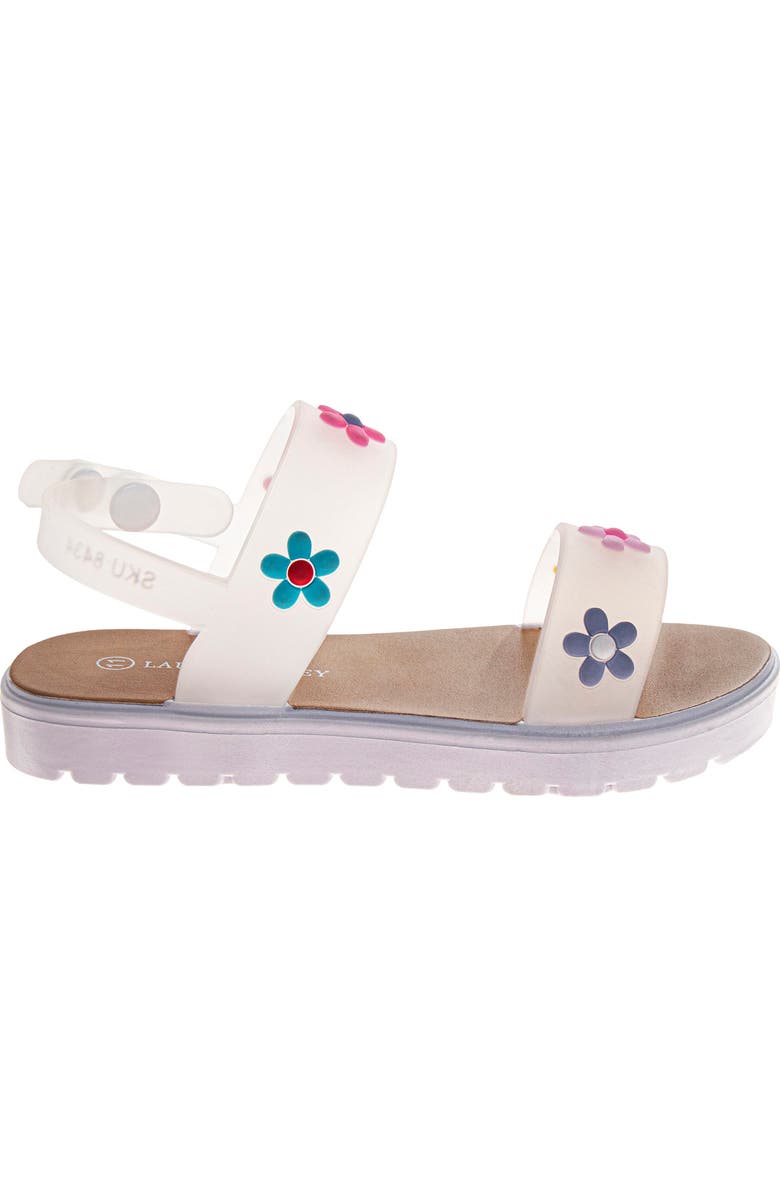 JOSMO Kids' Flower Sandal, Alternate, color, White
