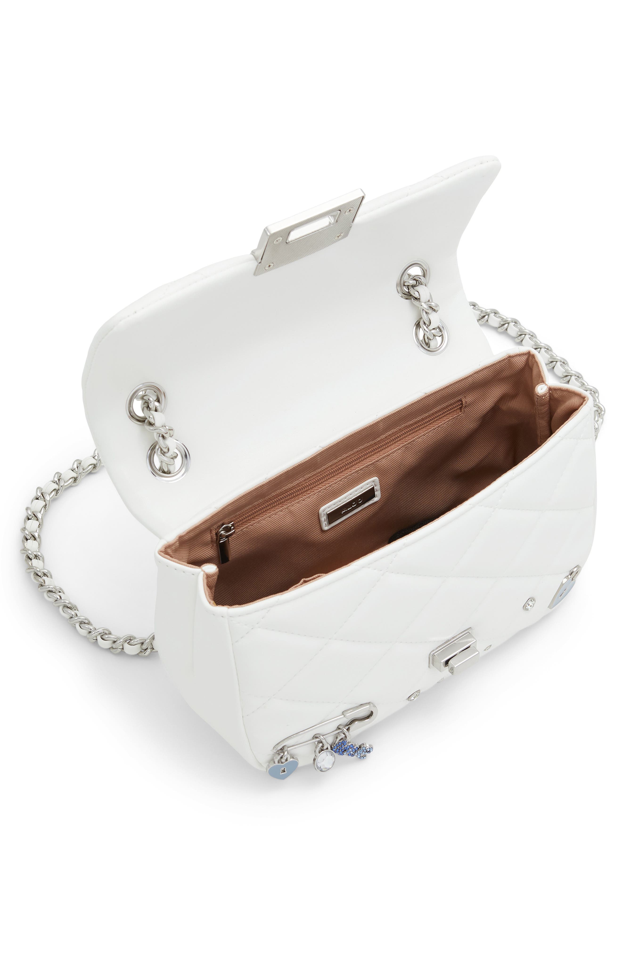 ALDO Digilove Quilted Faux Leather Shoulder Bag, Alternate, color, 