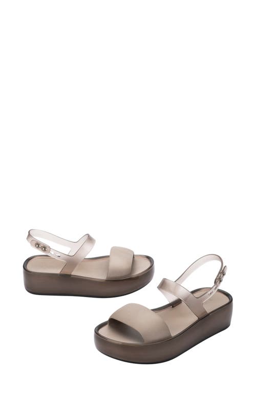 Melissa Float Slingback Platform Sandal In Beige