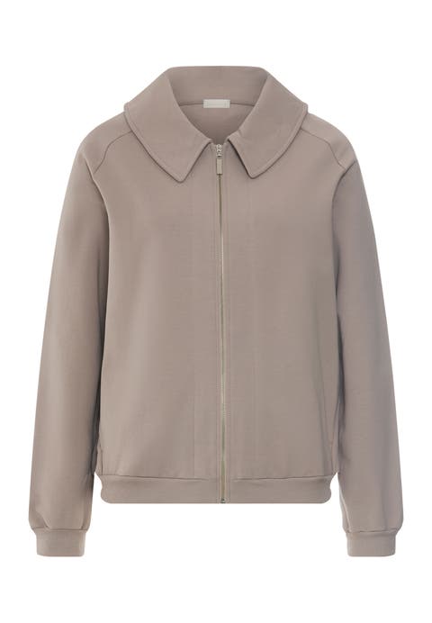 Natural Living Cotton Blend Zip-Up Jacket