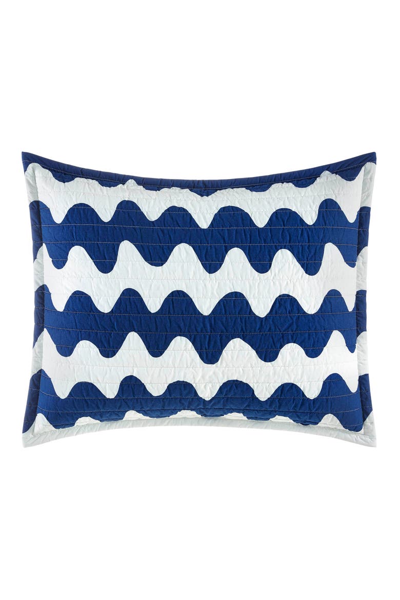 Pikku Lokki Quilt & Sham Set, Alternate, color, BLUE