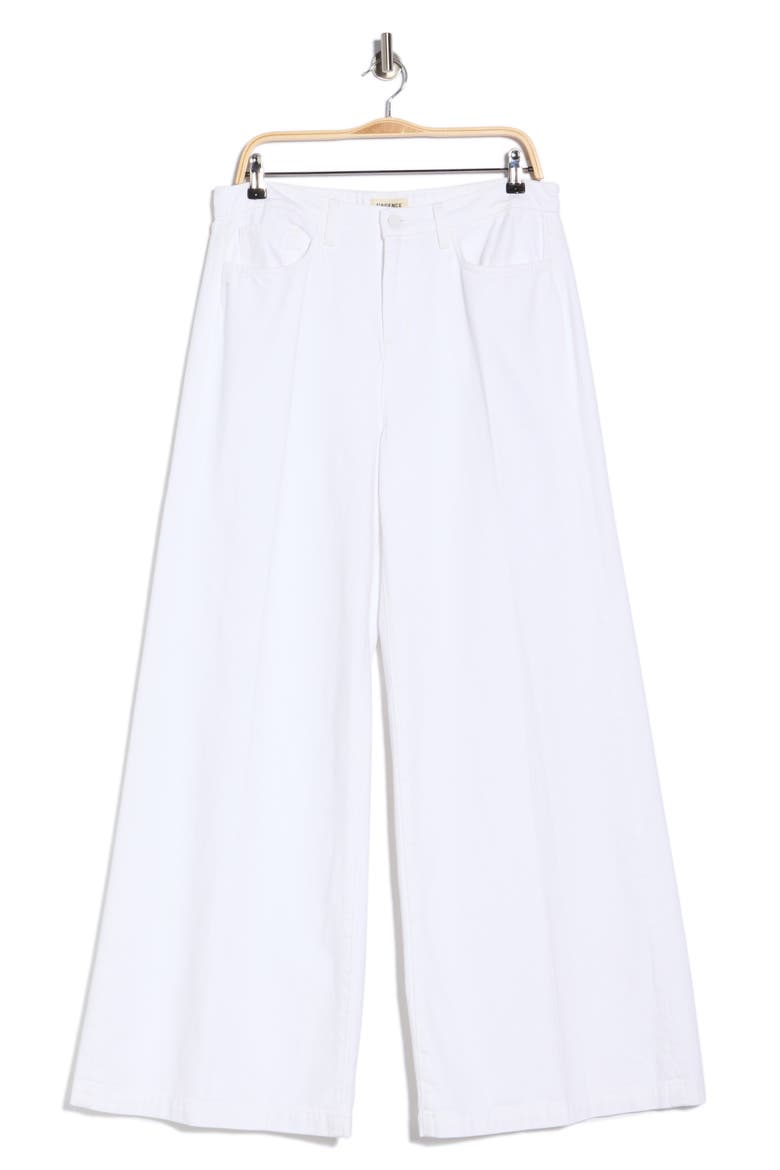 Quincy High Waist Wide Leg Jeans, Main, color, BLANC