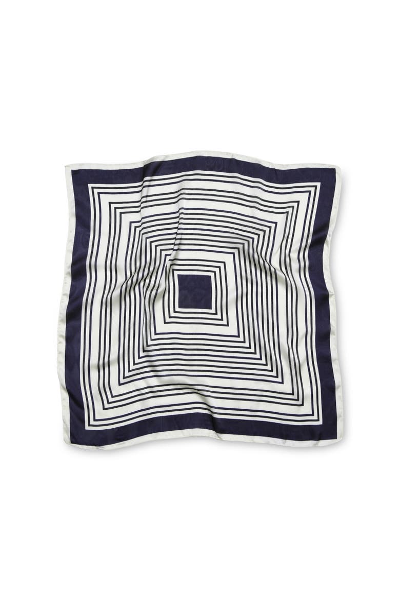 Labyrinth Fashion Scarf, Main, color, Navy