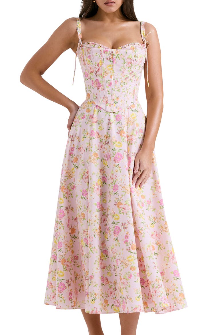Clarabelle Floral Print Sleeveless Maxi Dress, Alternate, color, PINK FLORAL PRINT