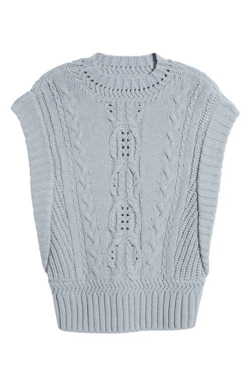 Wit & Wisdom Cable Stitch Sweater In Heather Grey