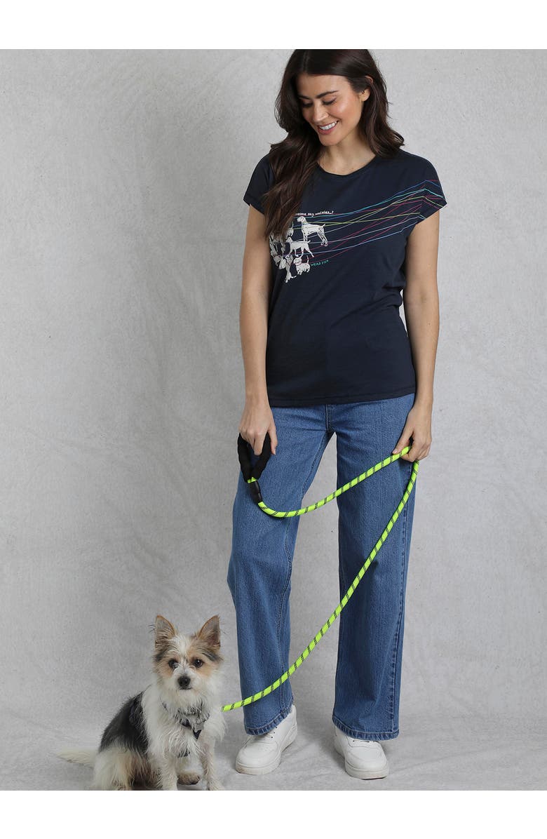 Weird Fish Lead The Way Graphic T-Shirt, Alternate, color, Navy