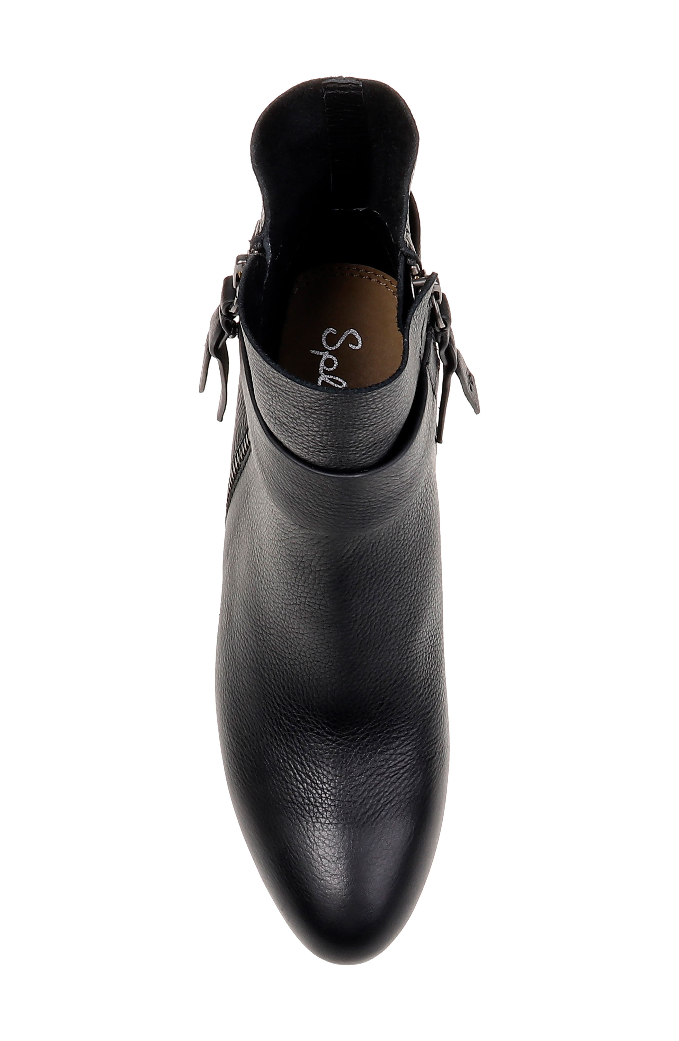Harlee Bootie, Alternate, color, BLACK LEATHER
