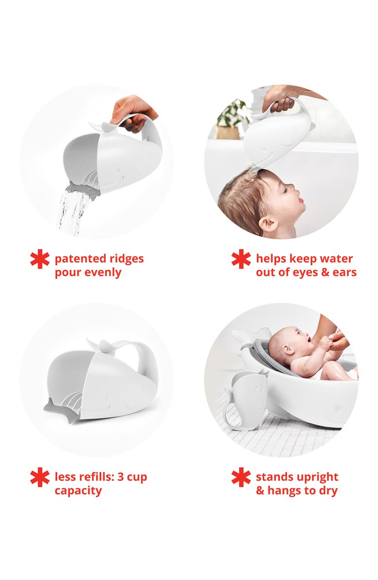 Skip Hop Moby Waterfall Bath Rinser, Alternate, color, White