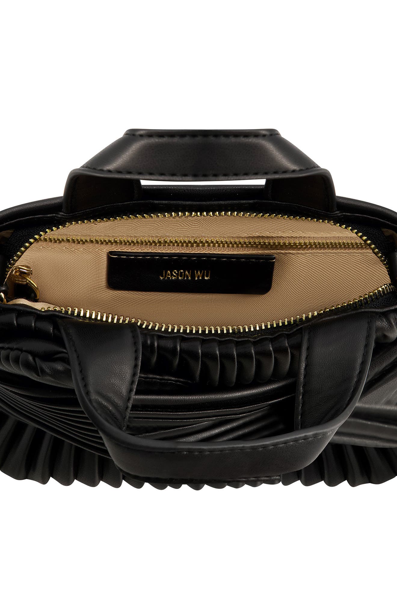 JASON WU Corrie Pleated Top Handle Bag, Alternate, color, 
