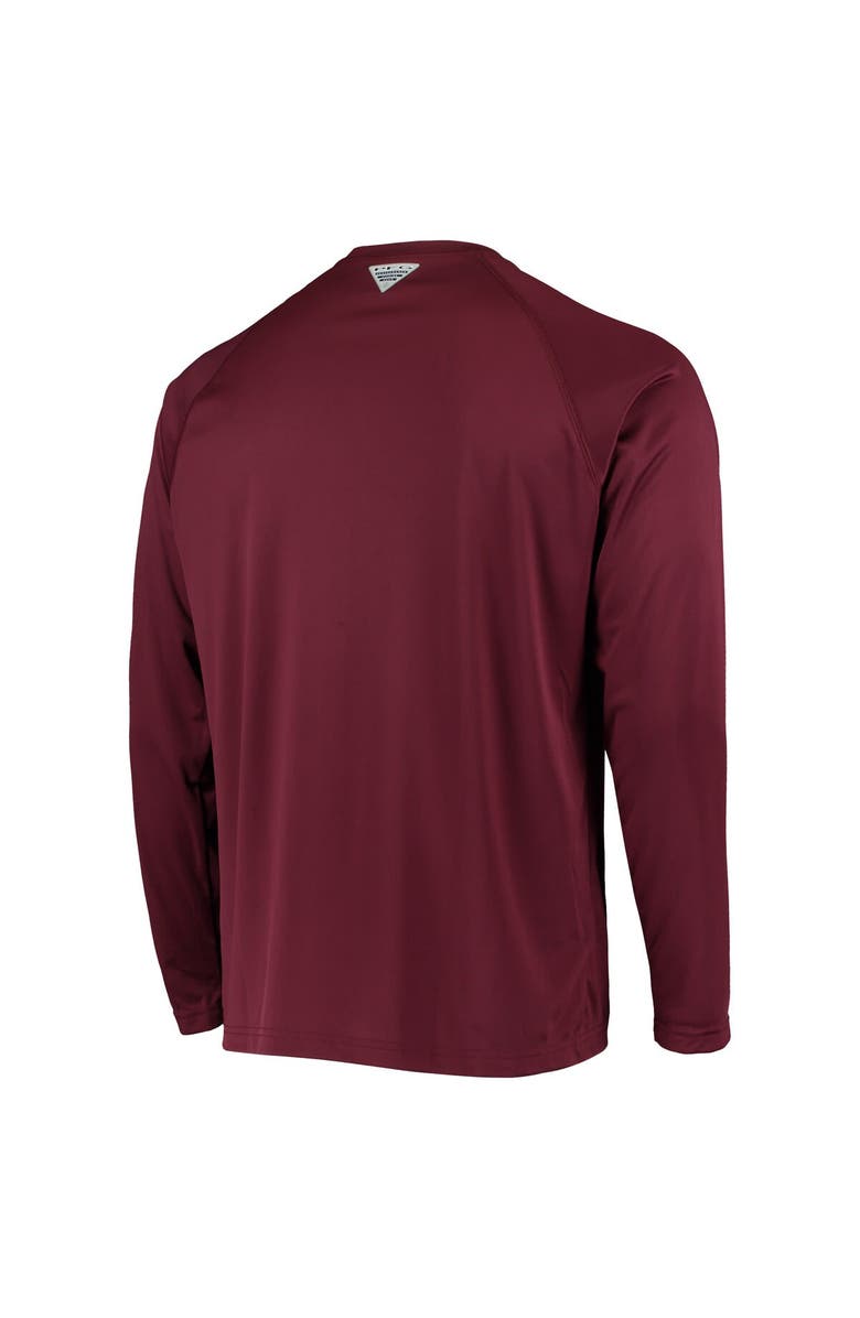 Columbia Men's Columbia Maroon Virginia Tech Hokies Terminal Tackle Omni-Shade Raglan Long Sleeve T-Shirt, Alternate, color, 