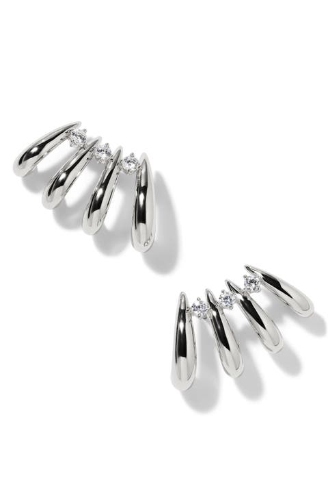 Pisa Hoop Climber Earrings