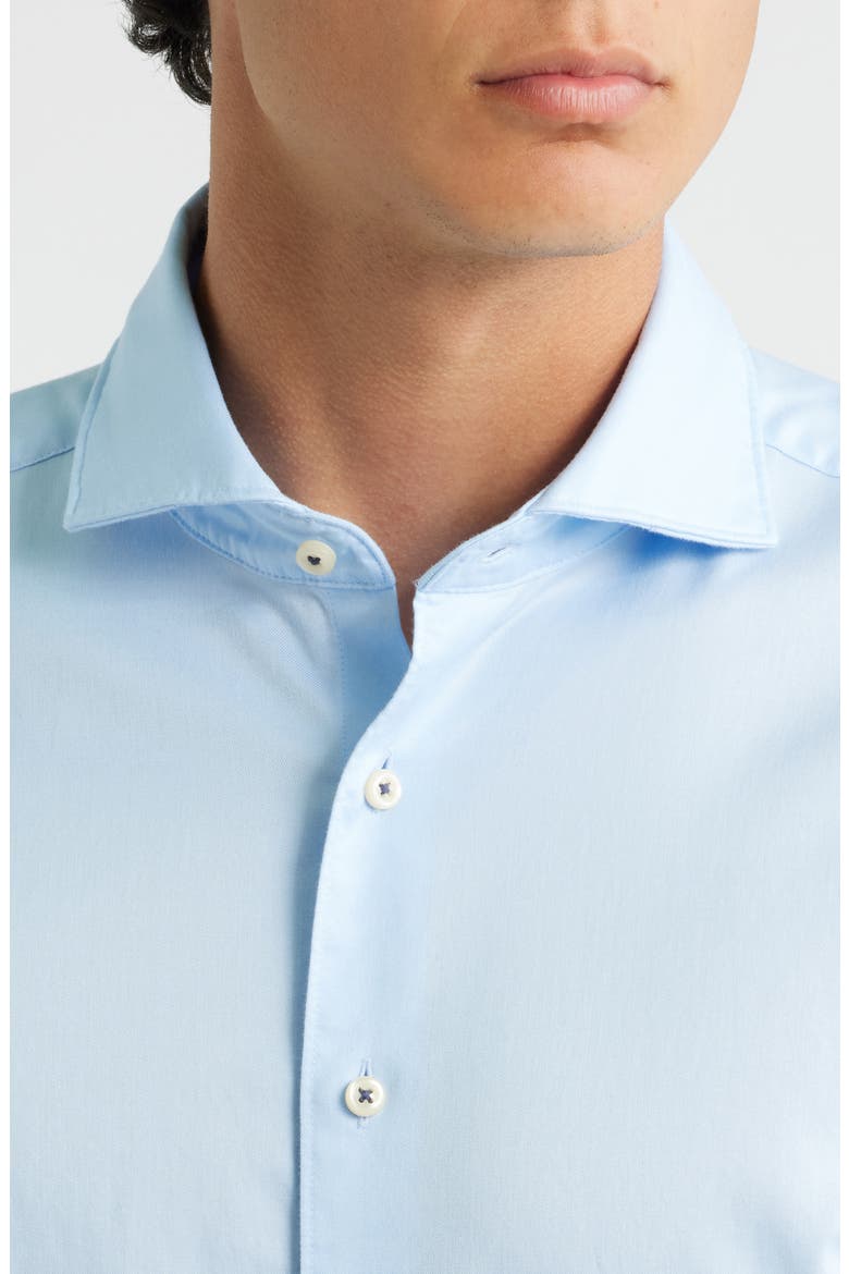 Soft Luxury Slim Fit Dress Shirt, Alternate, color, LIGHT BLUE